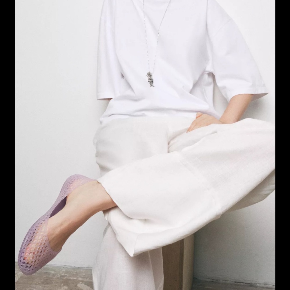 Zara Purple Flats
